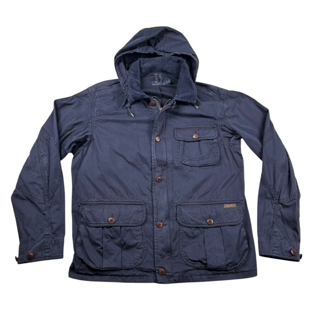 Polo Ralph Lauren Jacket Mens XL Chore Field Parka Corduroy Collar Utility Slim
